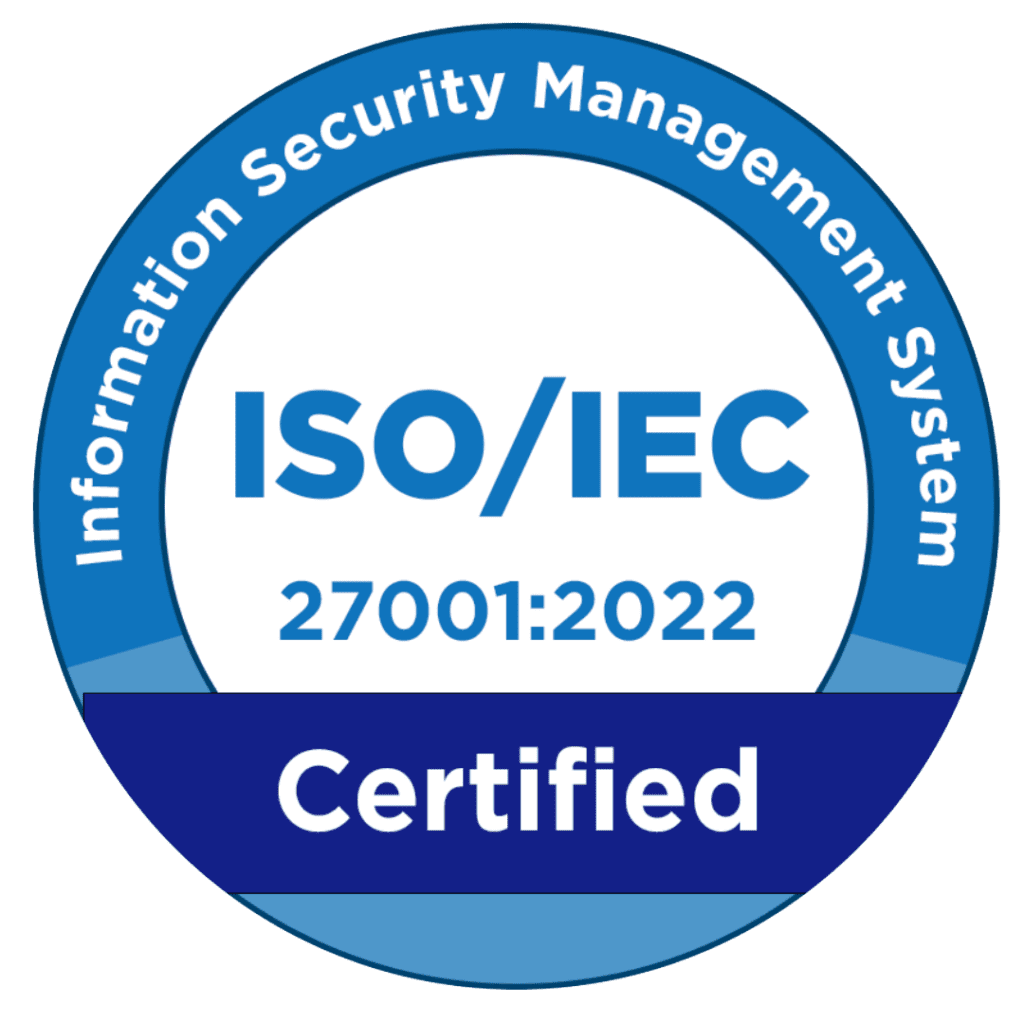 ISO/IEC 27001:2022 Certified Company